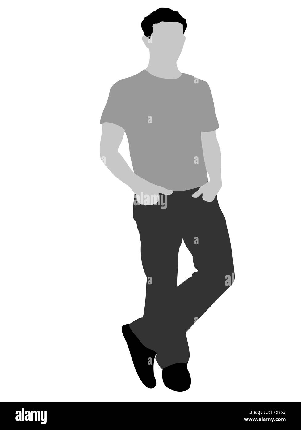 posant l’homme cool Banque D'Images