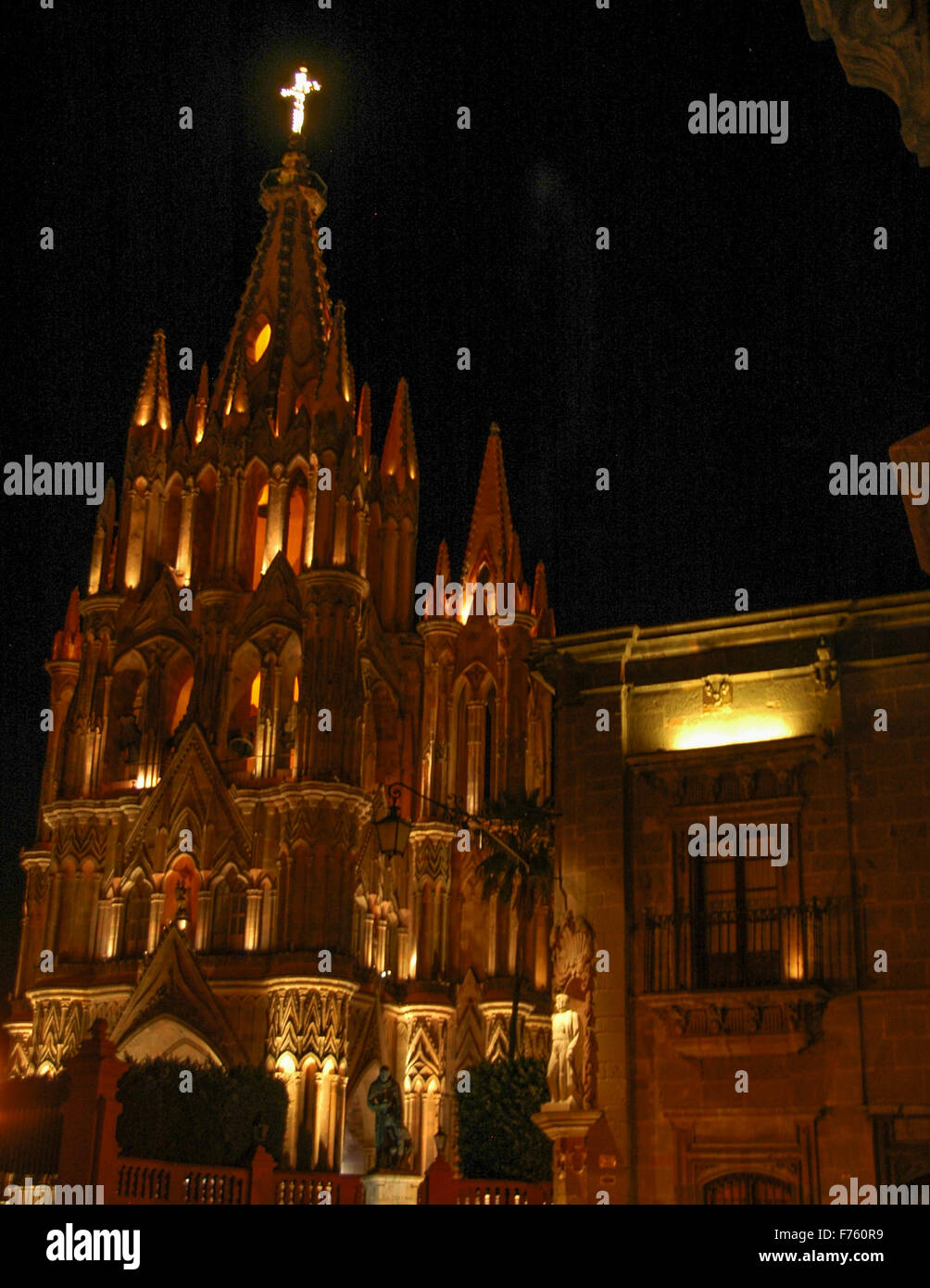 La Parroquia de San Miguel de Allende, Mexique Banque D'Images