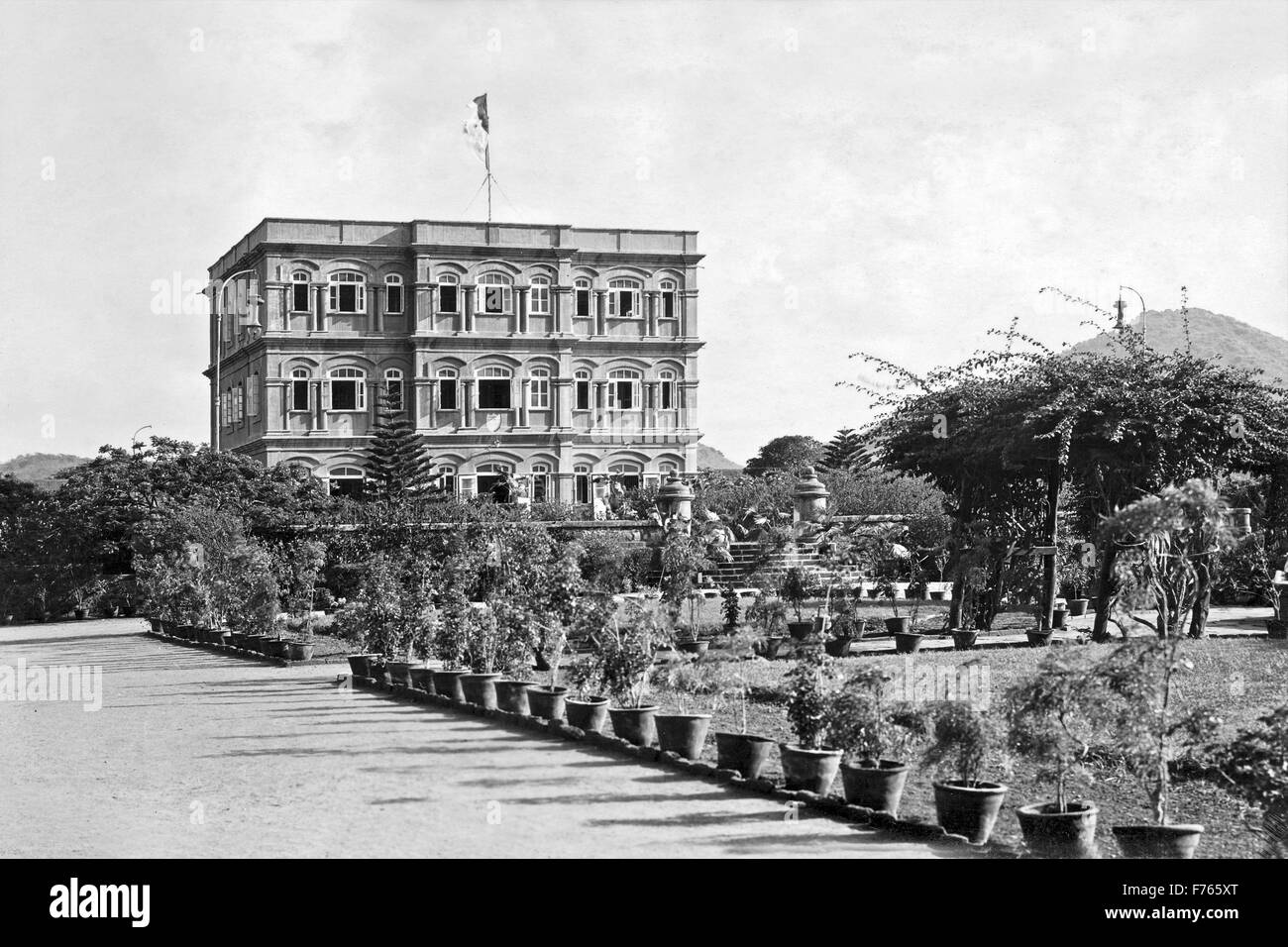 Kileshwar Vintage Hunting Lodge, jamnagar, Gujarat, Inde, Asie Banque D'Images