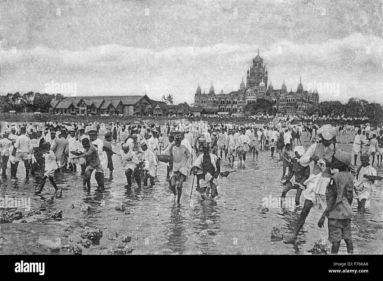 Bureau des chemins de fer de l'ouest, Mumbai, Maharashtra, Inde, Asie Banque D'Images