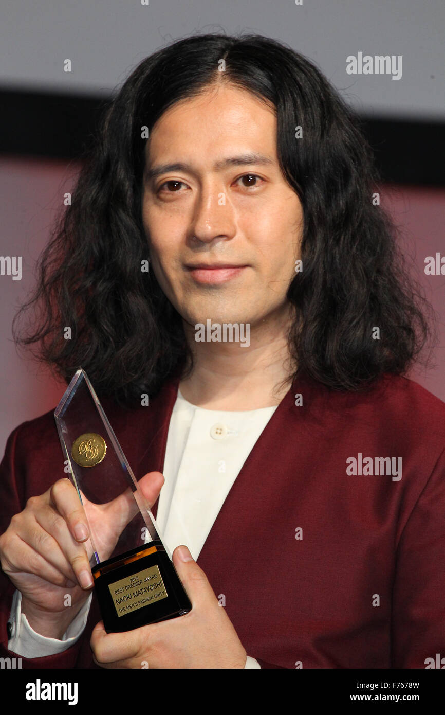 Naoki Matayoshi, Nov 25, 2015 : comédien japonais Naoki Matayoshi assiste à la meilleure coiffure cérémonie de remise des prix, à Tokyo, au Japon le 25 novembre 2015. © AFLO/Alamy Live News Banque D'Images