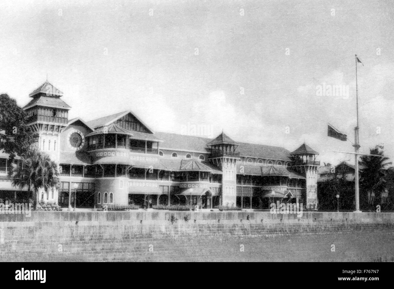 Old vintage 1900s Royal Yacht Club Bombay Mumbai Maharashtra Inde Asie Banque D'Images