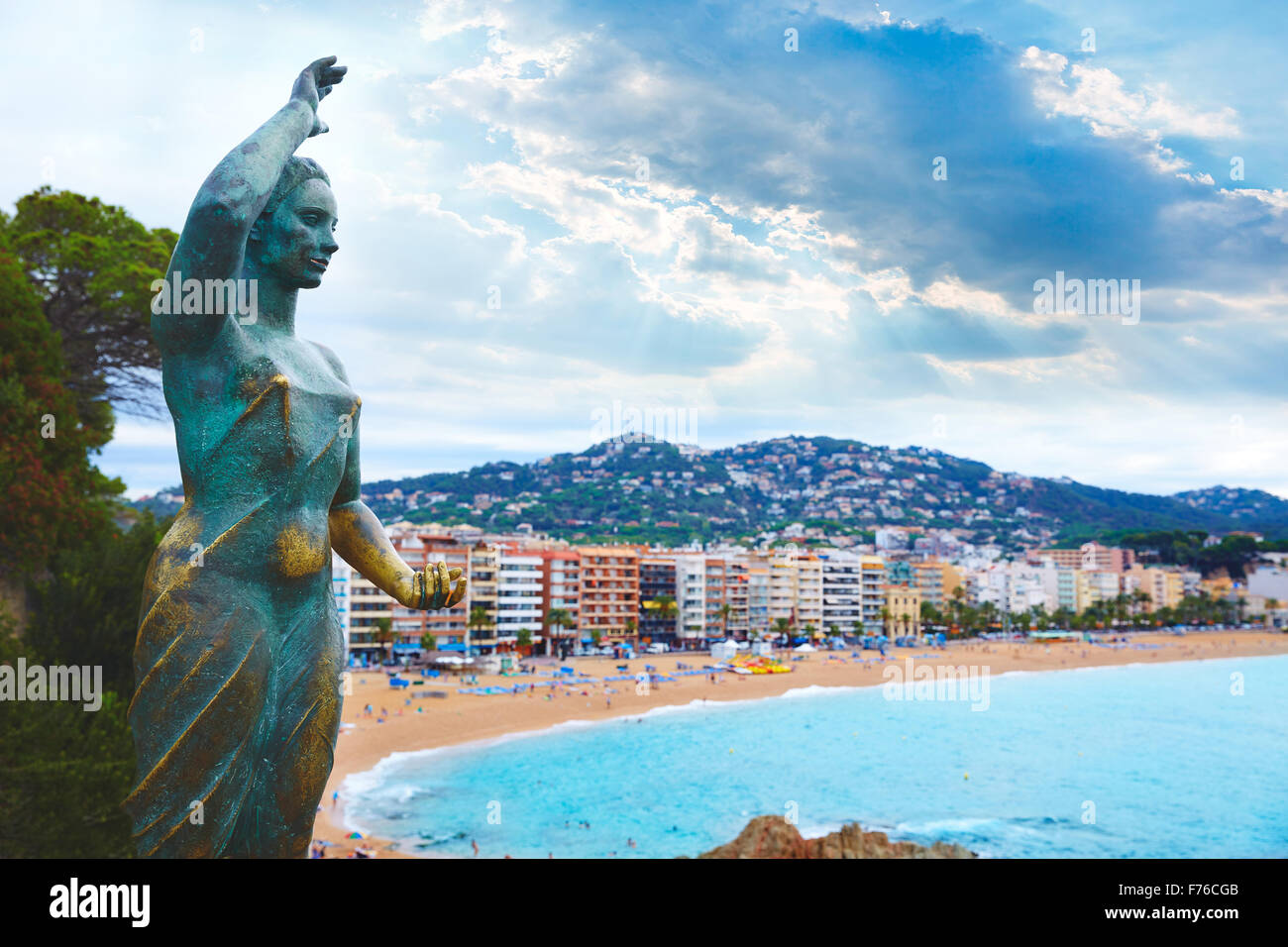 Femme de la mer a Lloret de Mar sur la Costa Brava appele Mujer Marinera a Catalogne Photo Stock Alamy