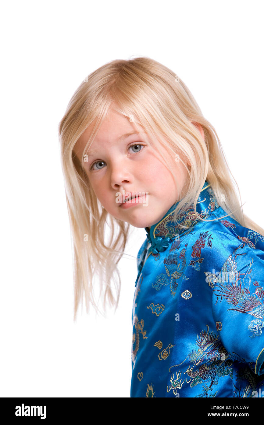 Adorable quatre ans Banque D'Images