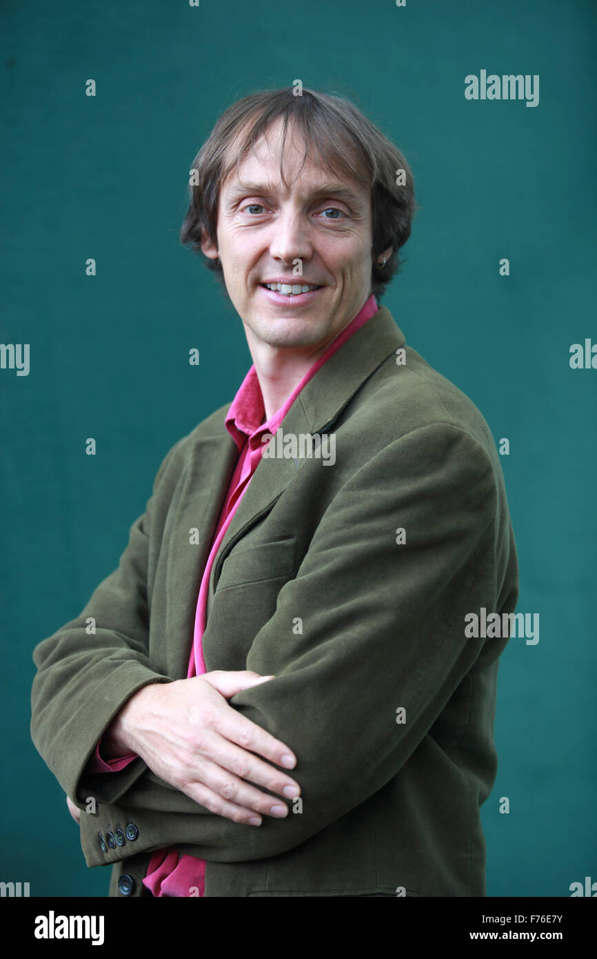 Un portrait de Philip Ball au Edinburgh International Book Festival 2011 à Charlotte Square Gardens par Pako Mera Pic Banque D'Images