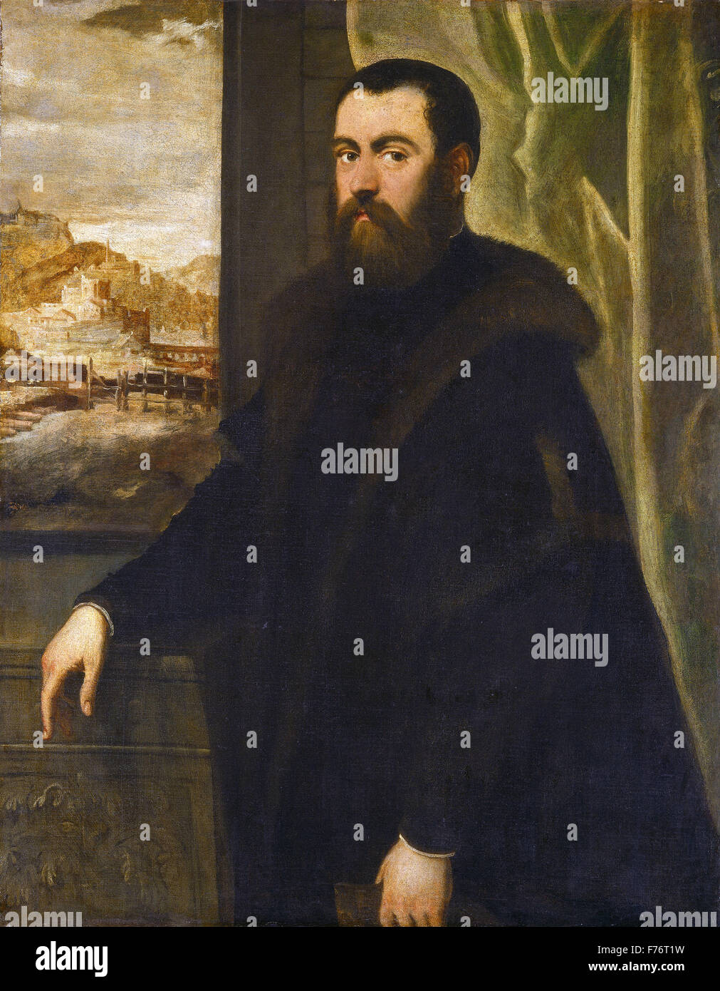 Jacopo Tintoretto - Portrait d'un sénateur Vénitien Banque D'Images