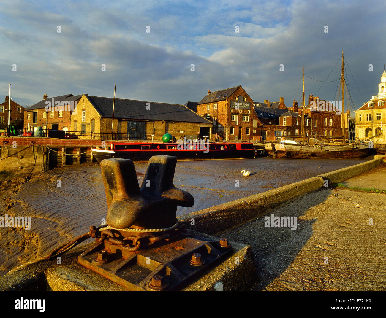 Front de mer historique de Kings Lynn et Purfleet quay. Le Norfolk. L'Angleterre. UK. L'Europe Banque D'Images