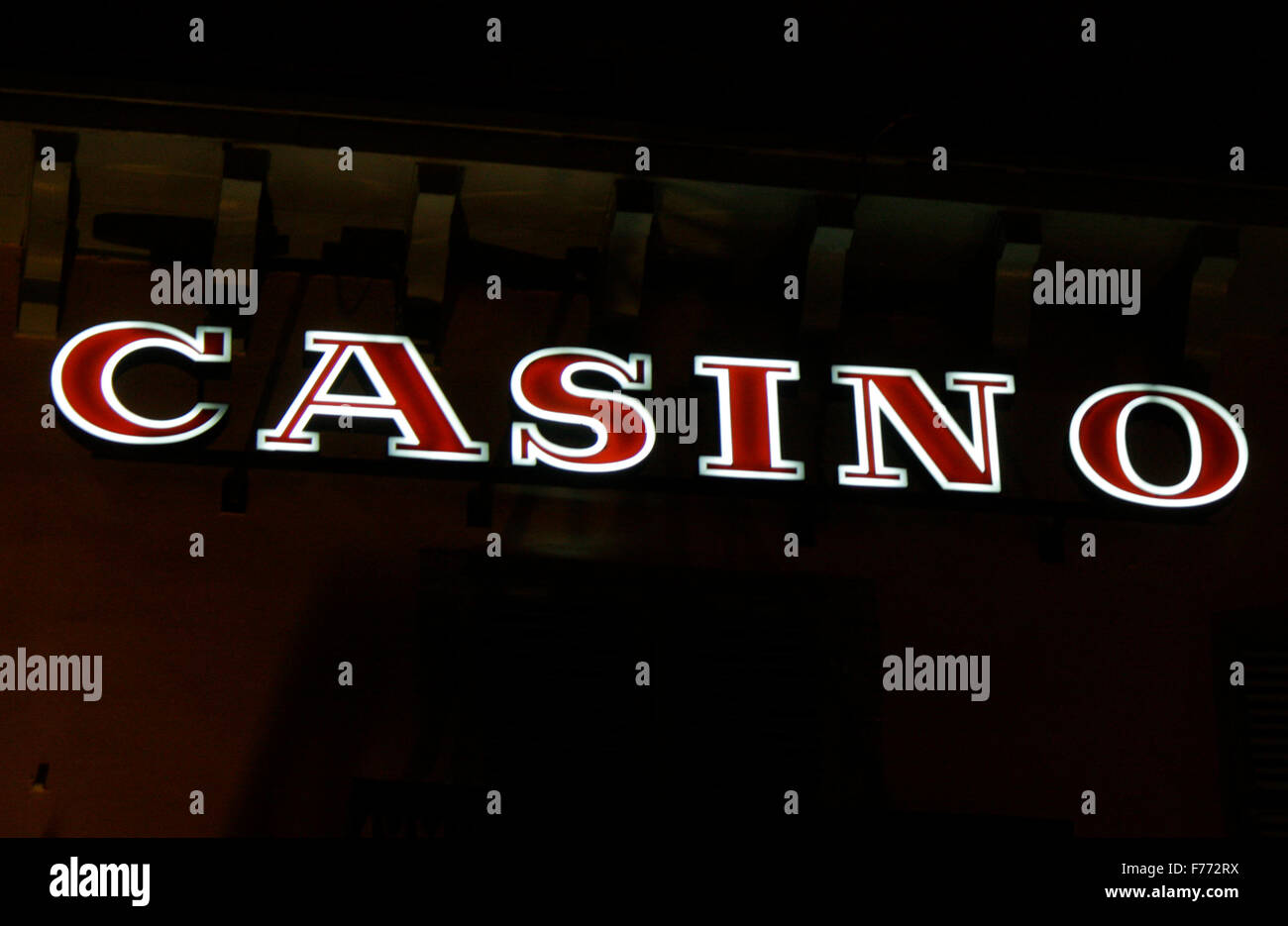 Markennamen : "Casino", Chamonix, Frankrfeich. Banque D'Images