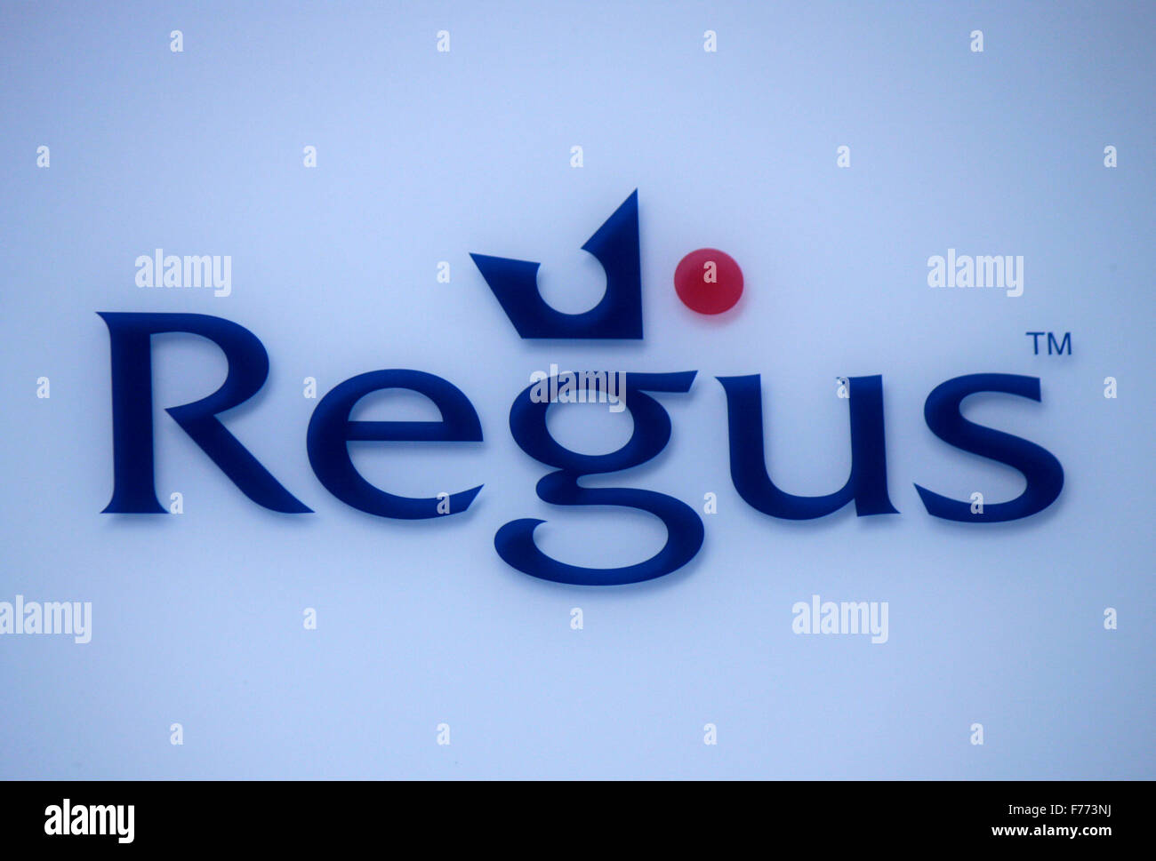 Markennamen : 'Regus', Frankfurt am Main. Banque D'Images
