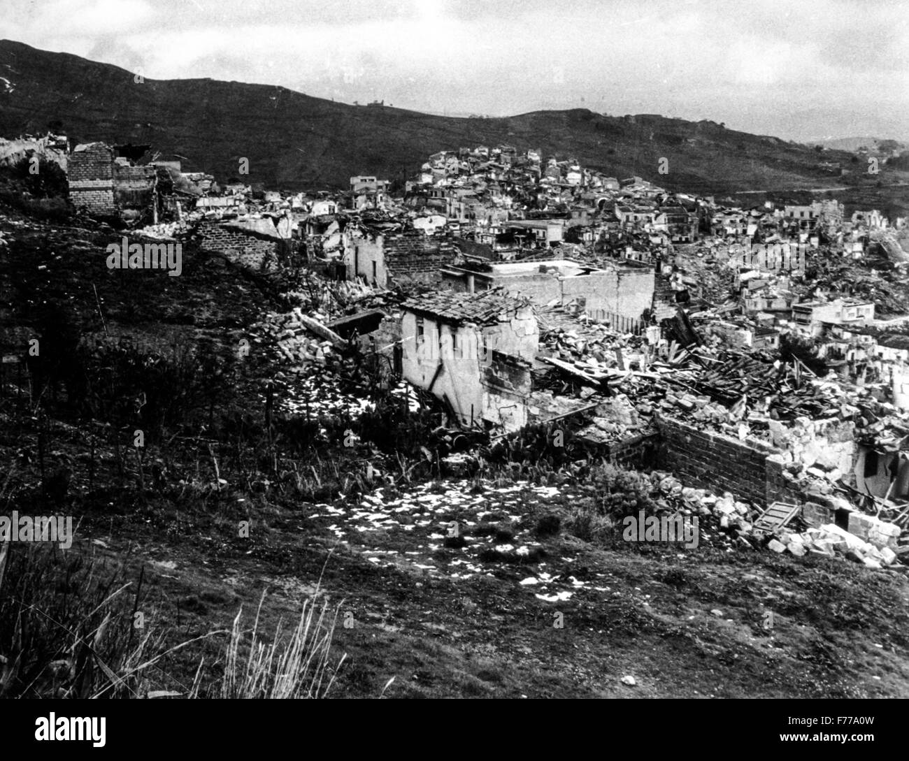 Tremblement de terre en Sicile,gibellina,belice,Italie,1968 Banque D'Images