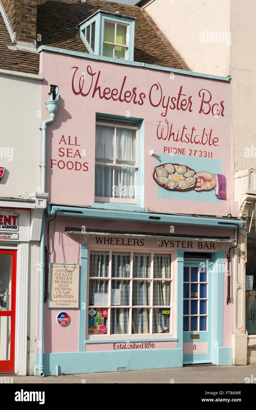 Wheeler's Oyster Bar, High Street, Whitstable, Kent, Angleterre, Royaume-Uni Banque D'Images