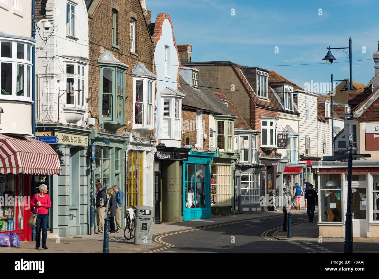 Harbour Street, Whitstable, Kent, Angleterre, Royaume-Uni Banque D'Images