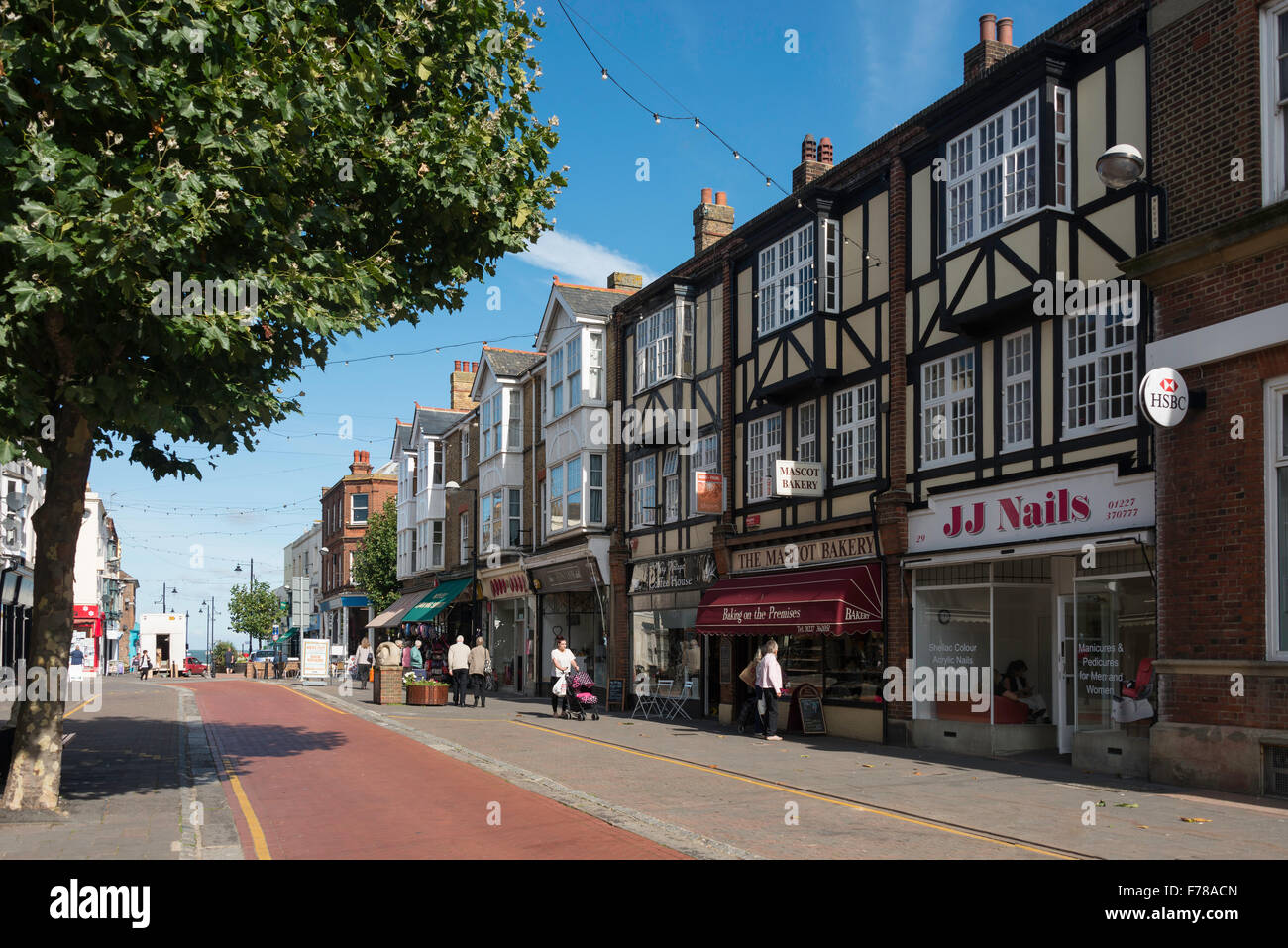 William Street, Herne Bay, Kent, Angleterre, Royaume-Uni Banque D'Images