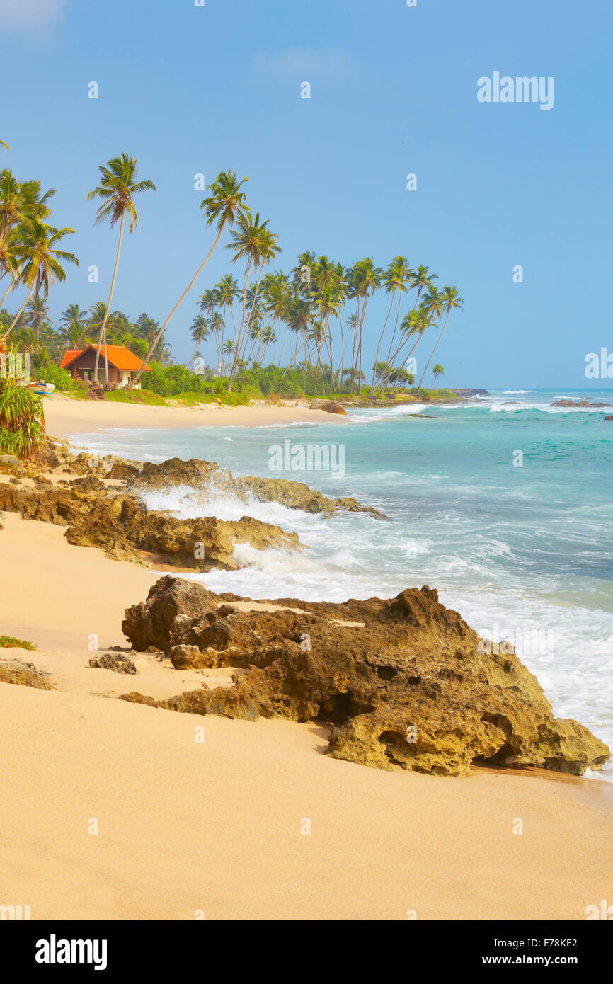 Sri Lanka - Koggala beach, village près de Galle Banque D'Images