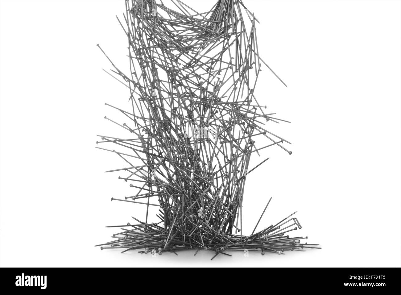 equilibre de broches, sculpture de broches, équilibre, gravité, Banque D'Images