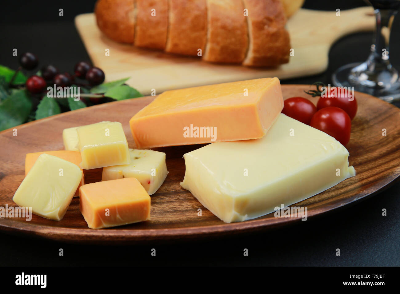 Assortiment de fromages Banque D'Images