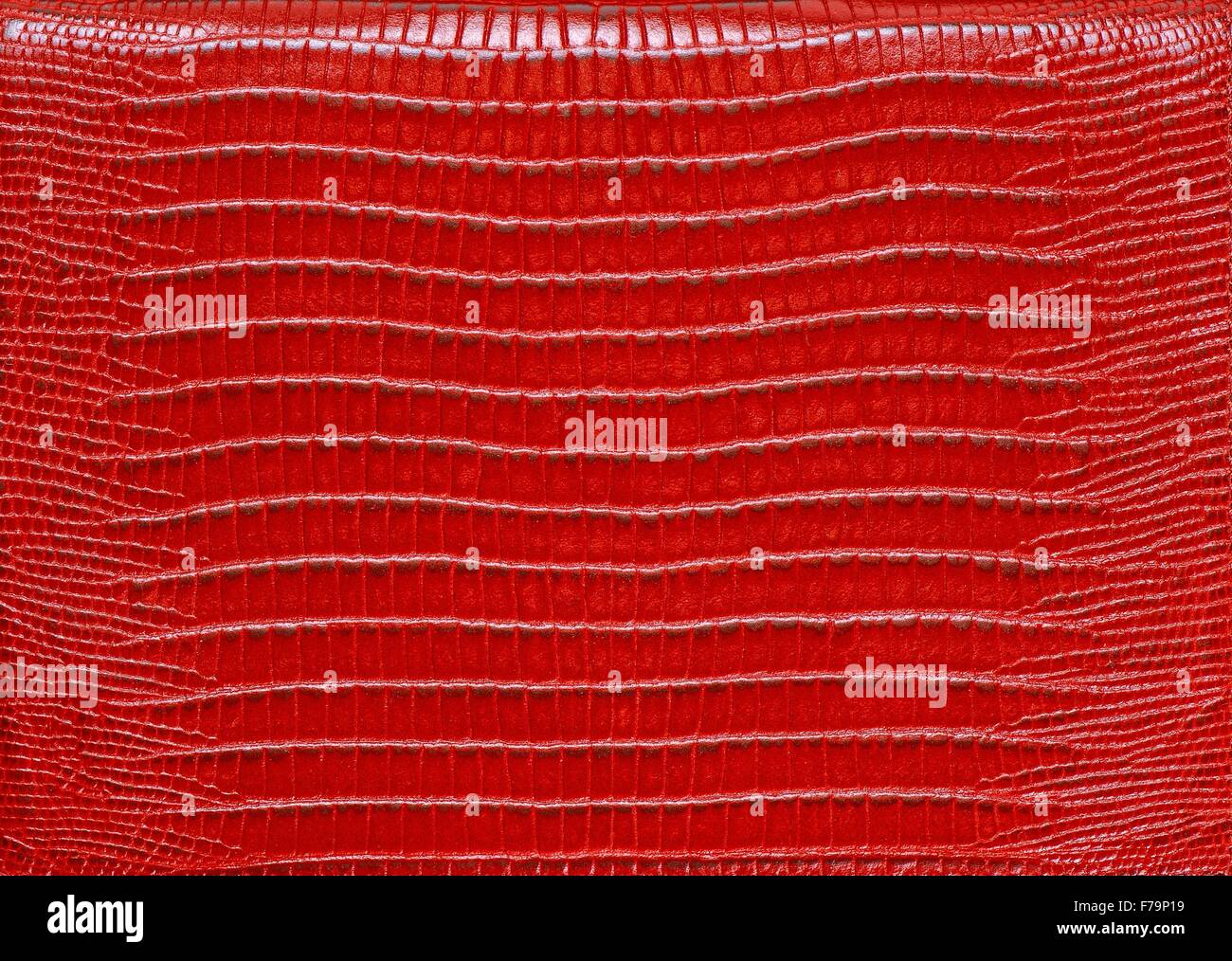 La texture de fond en cuir véritable, rouge Banque D'Images