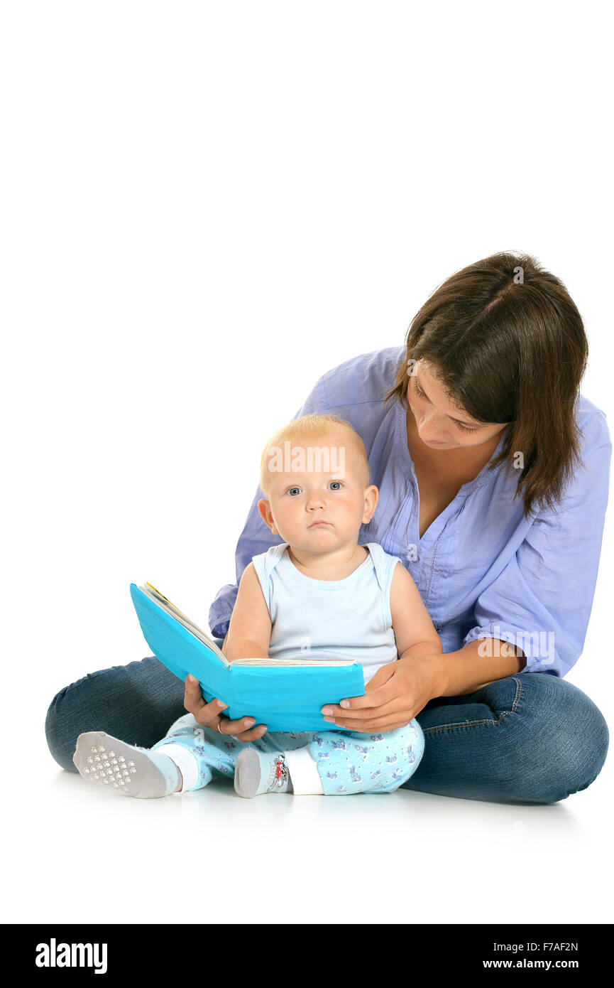 Mère et petit fils Banque D'Images