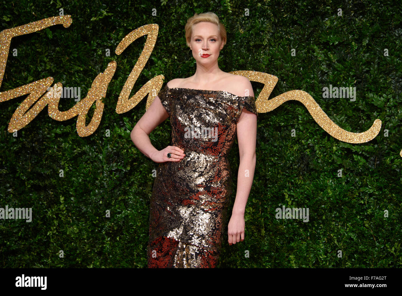 Gwendoline Christie au British Fashion Awards 2015 à Londres Banque D'Images