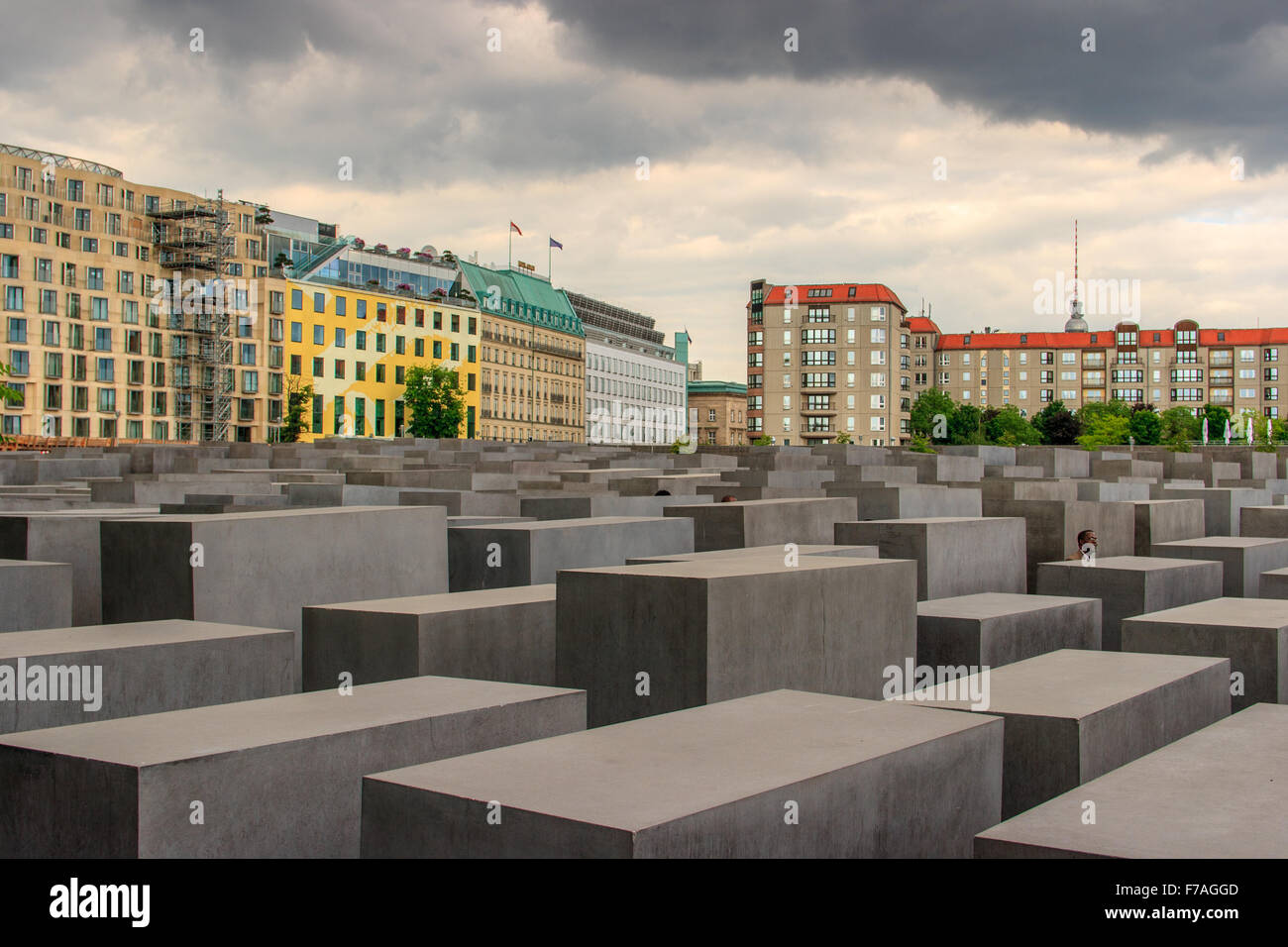 Holocaust Memorial Berlin Banque D'Images