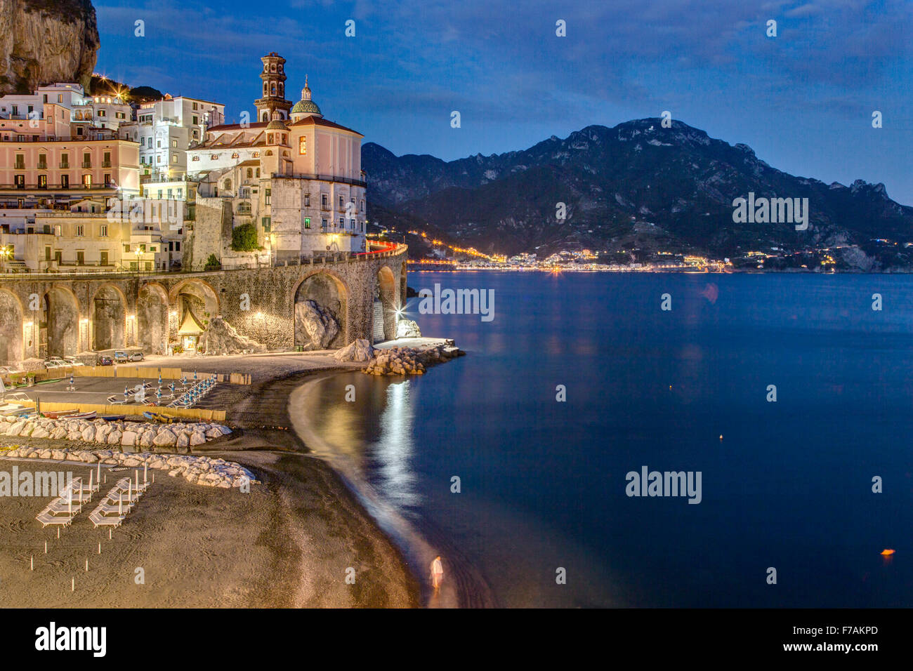 Côte Amalfitaine, Atrani, Italie Banque D'Images