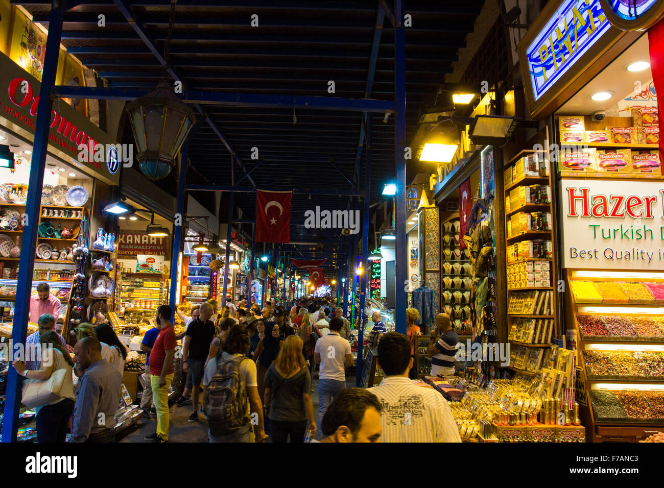 Le grand bazar d'Istanbul Banque D'Images