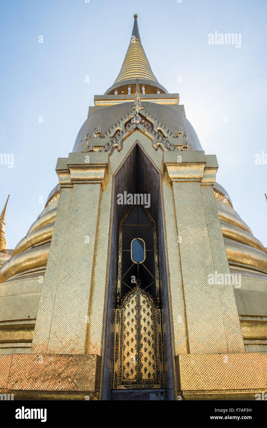 Phra Sri Rattana Chedi du Grand Palais Banque D'Images