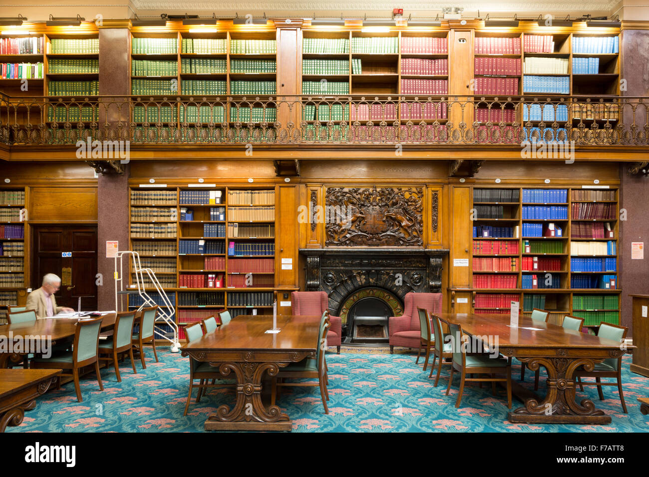 Bibliothèque à la Law Society, Chancery Lane, London Banque D'Images