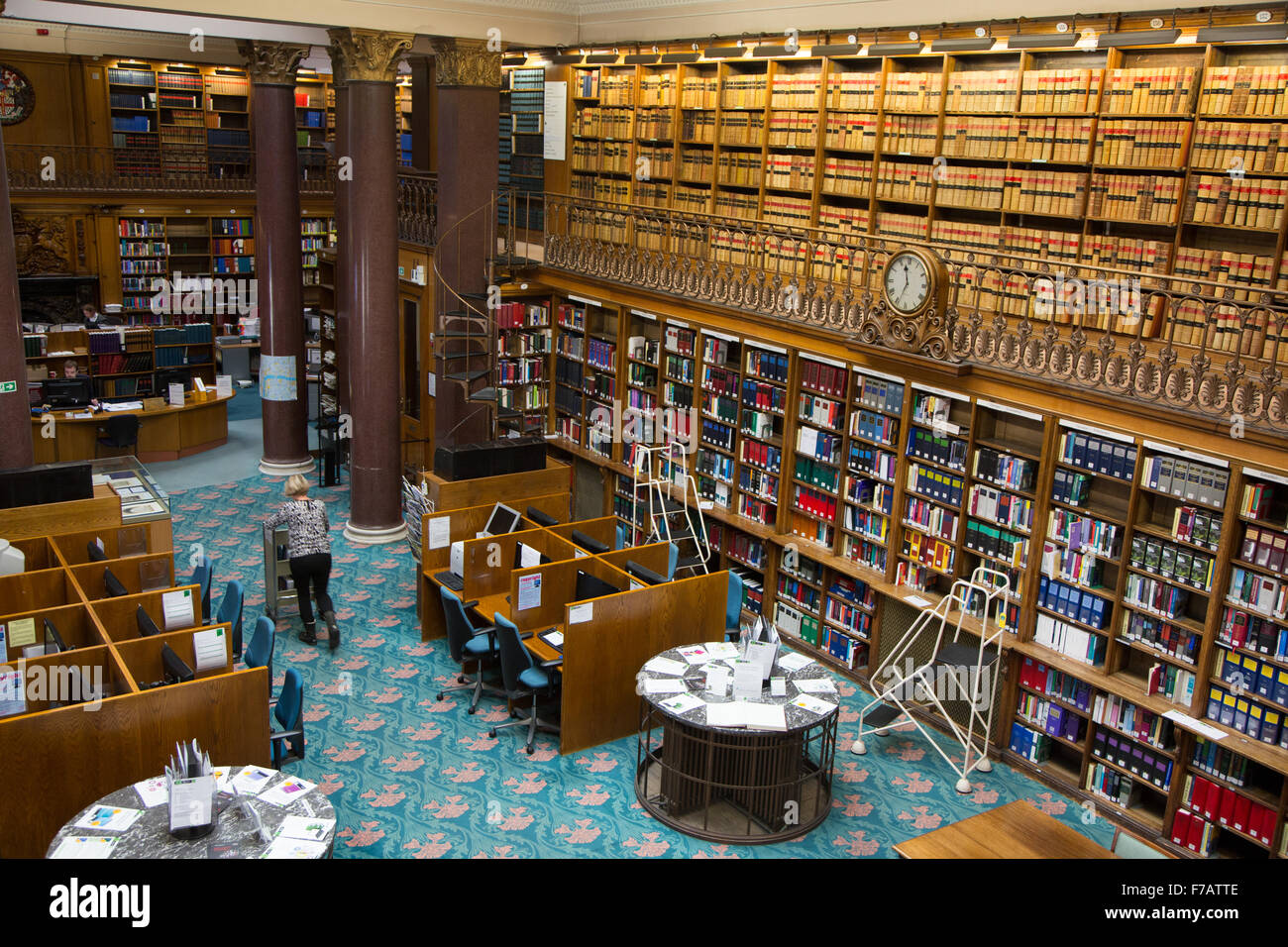Bibliothèque à la Law Society, Chancery Lane, London Banque D'Images