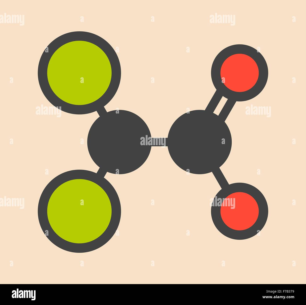 L'acide dichloroacétique (DCA). Sels dichloroacétate inhibent l'enzyme kinase pyruvate déshydrogénase et sont évalués dans le Banque D'Images