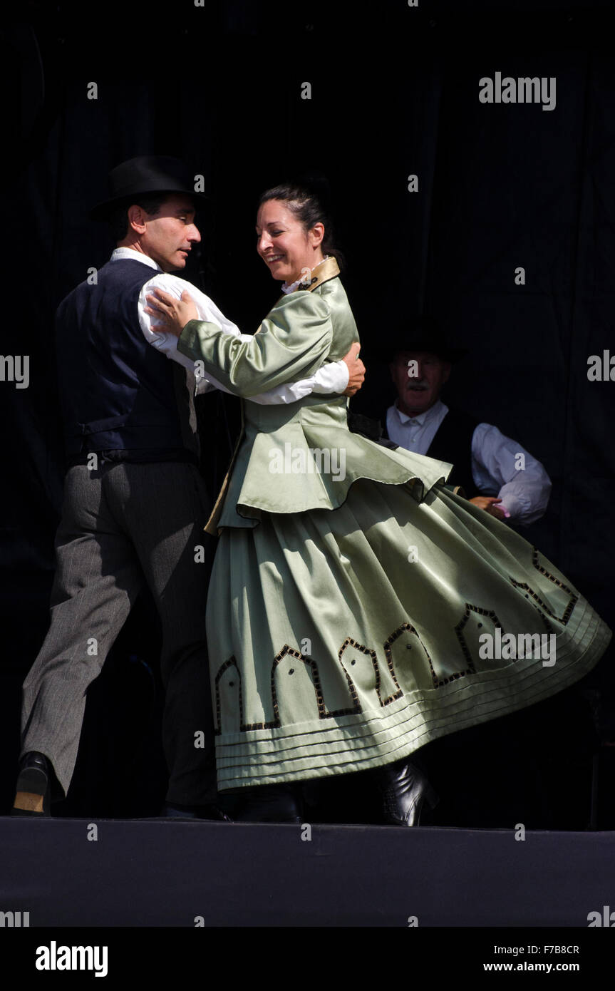 Fandango dancing,festival merce.port Vell, Barcelone Banque D'Images