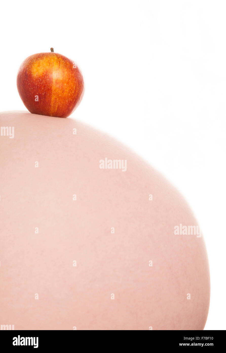 La saine alimentation pendant la grossesse dentelle Banque D'Images