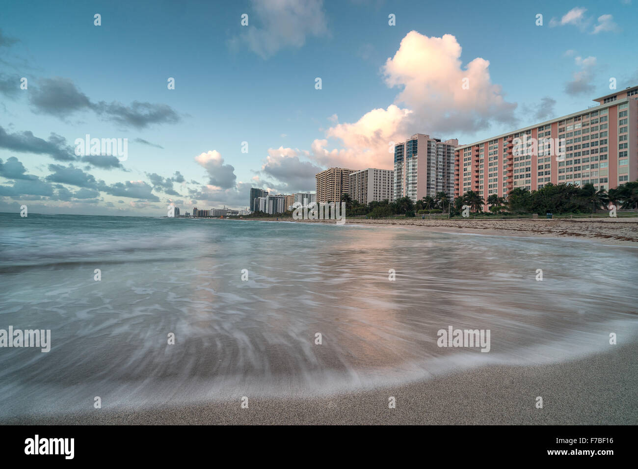 Lever du soleil de Miami Beach Banque D'Images