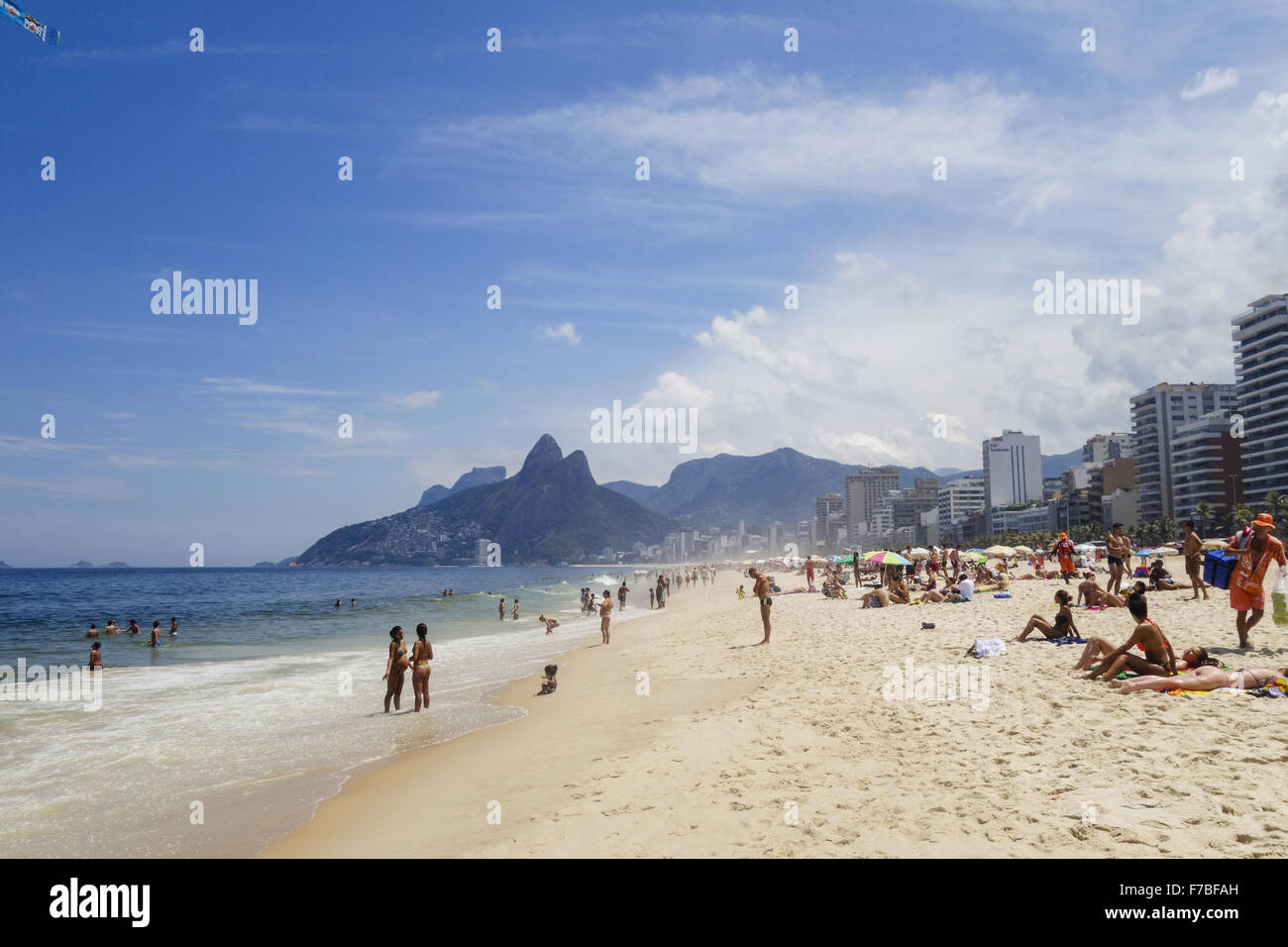Rio de Janeiro, Ipanema Beach, Brésil Banque D'Images