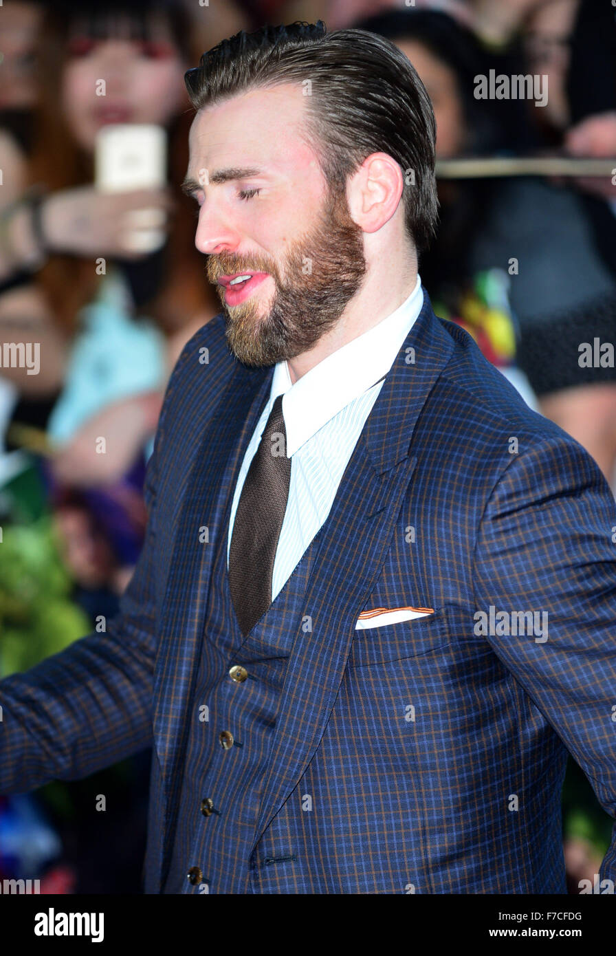 Chris Evans au Avengers : Uncanny X-Men - European Film Premiere at Vue Westfield, le centre commercial de Westfield à Londres, Angleterre Banque D'Images