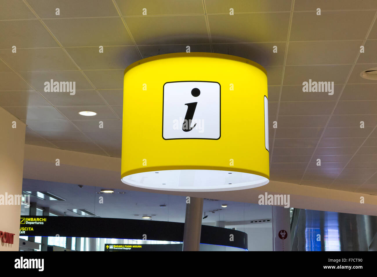 Panneau d'information touristique Banque D'Images