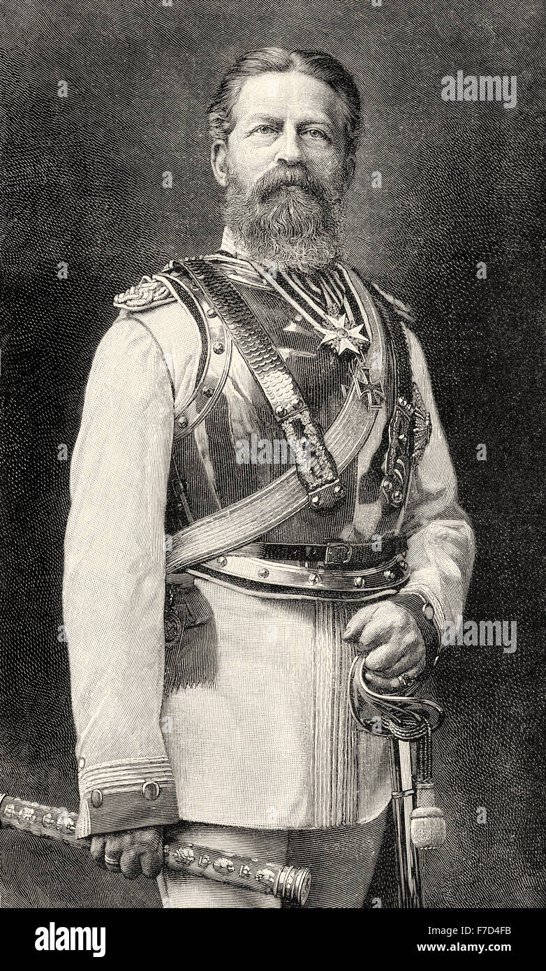 Friedrich III, Frédéric III, Friedrich Wilhelm Nikolaus Karl de Prusse, 1831-1888, l'empereur allemand et roi de Prusse, Banque D'Images