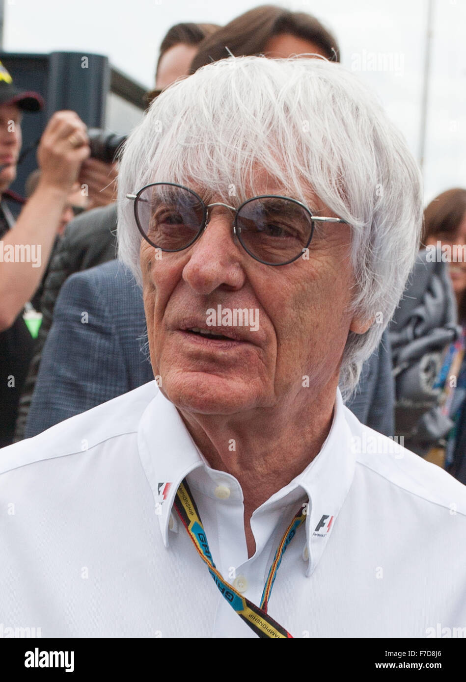Bernard Charles Ecclestone 'Bernie' est le chef de la direction de Formula One Group, qui gère la Formule 1 Banque D'Images