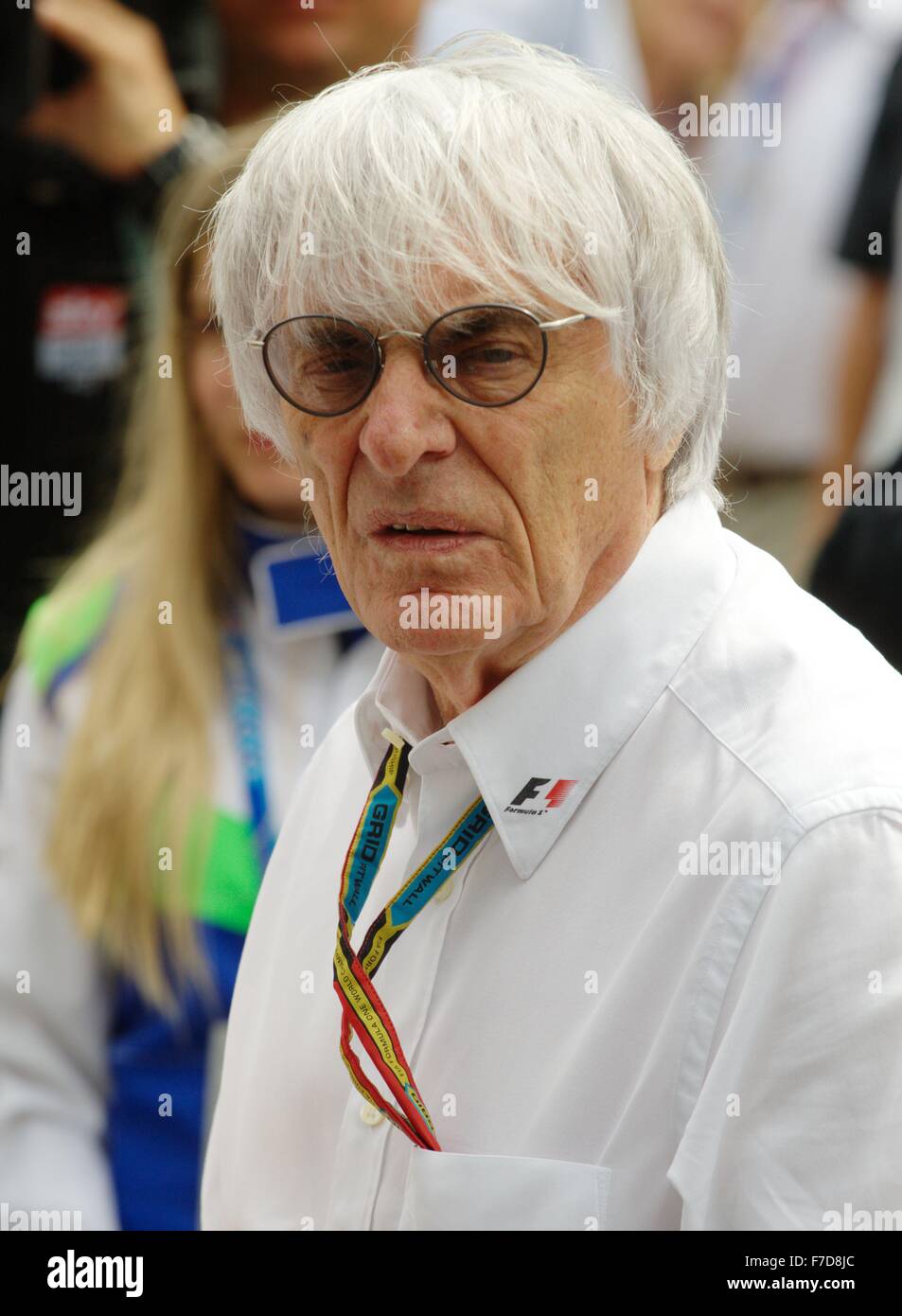 Bernard Charles Ecclestone 'Bernie' est le chef de la direction de Formula One Group, qui gère la Formule 1 Banque D'Images