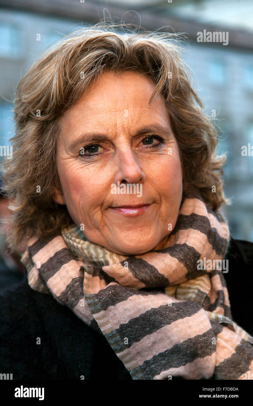 Copenhague, Danemark, le 29 novembre 2915. Ancien Commissaire Européen pour l'action climatique, Connie Hedegaard, photographié à la COP21 à Copenhague. rassemblement de soutien Credit : OJPHOTOS/Alamy Live News Banque D'Images