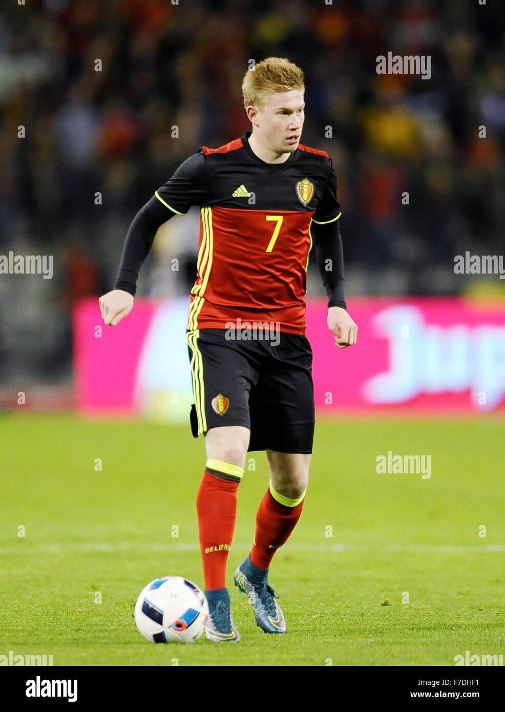 Stade Roi Baudouin, Bruxelles Belgique 13.11.2015, les équipes nationales de Football UEFA match amical contre la Belgique, Italie 3:1 ----- Kevin De Bruyne, Belgique Banque D'Images