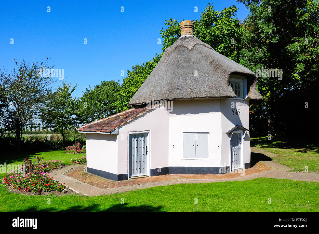 17e siècle Dutch Cottage Museum, Northwick Road, Southend-on-Sea, Essex, Angleterre, Royaume-Uni Banque D'Images