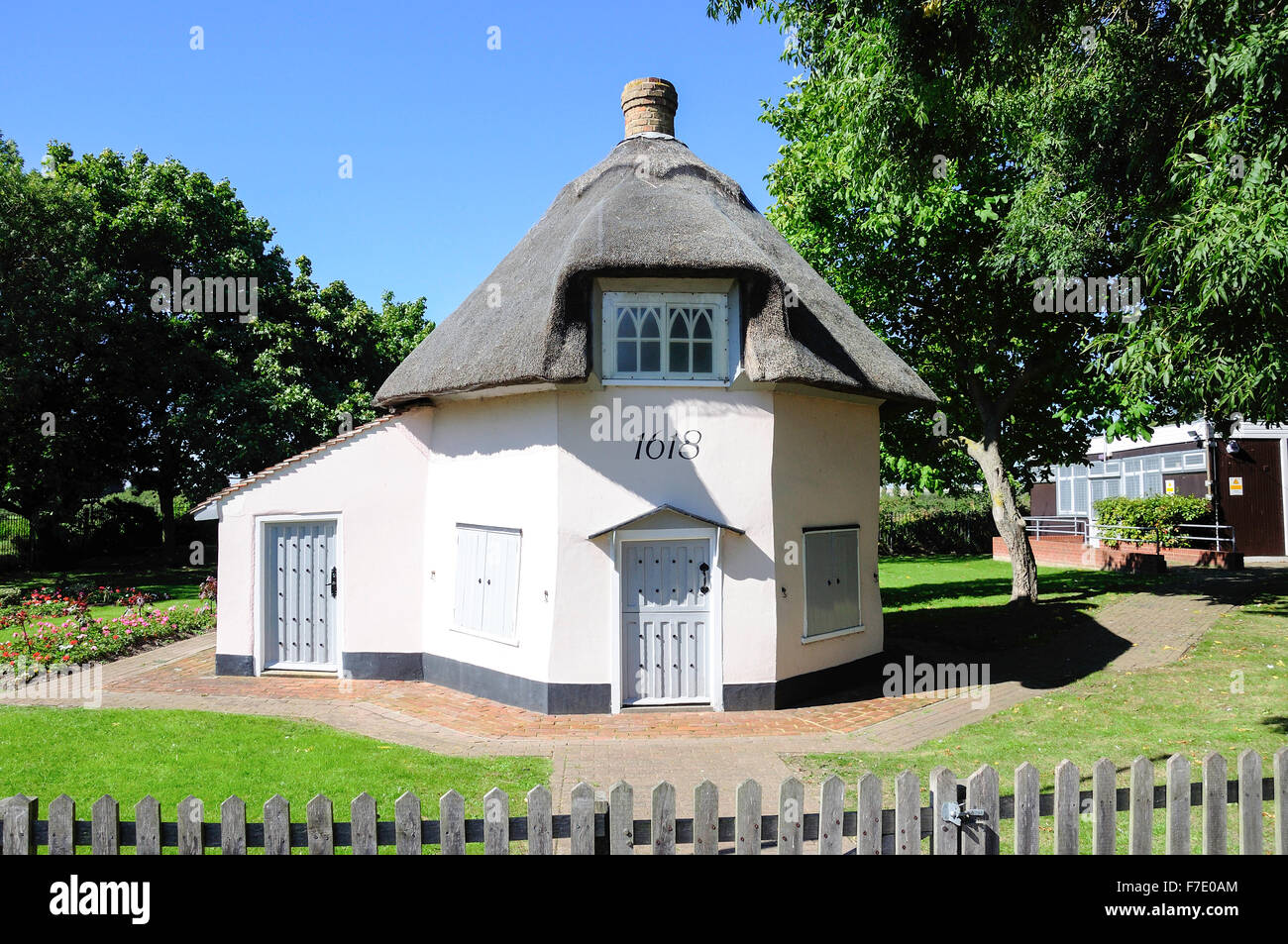 17e siècle Dutch Cottage Museum, Northwick Road, Southend-on-Sea, Essex, Angleterre, Royaume-Uni Banque D'Images