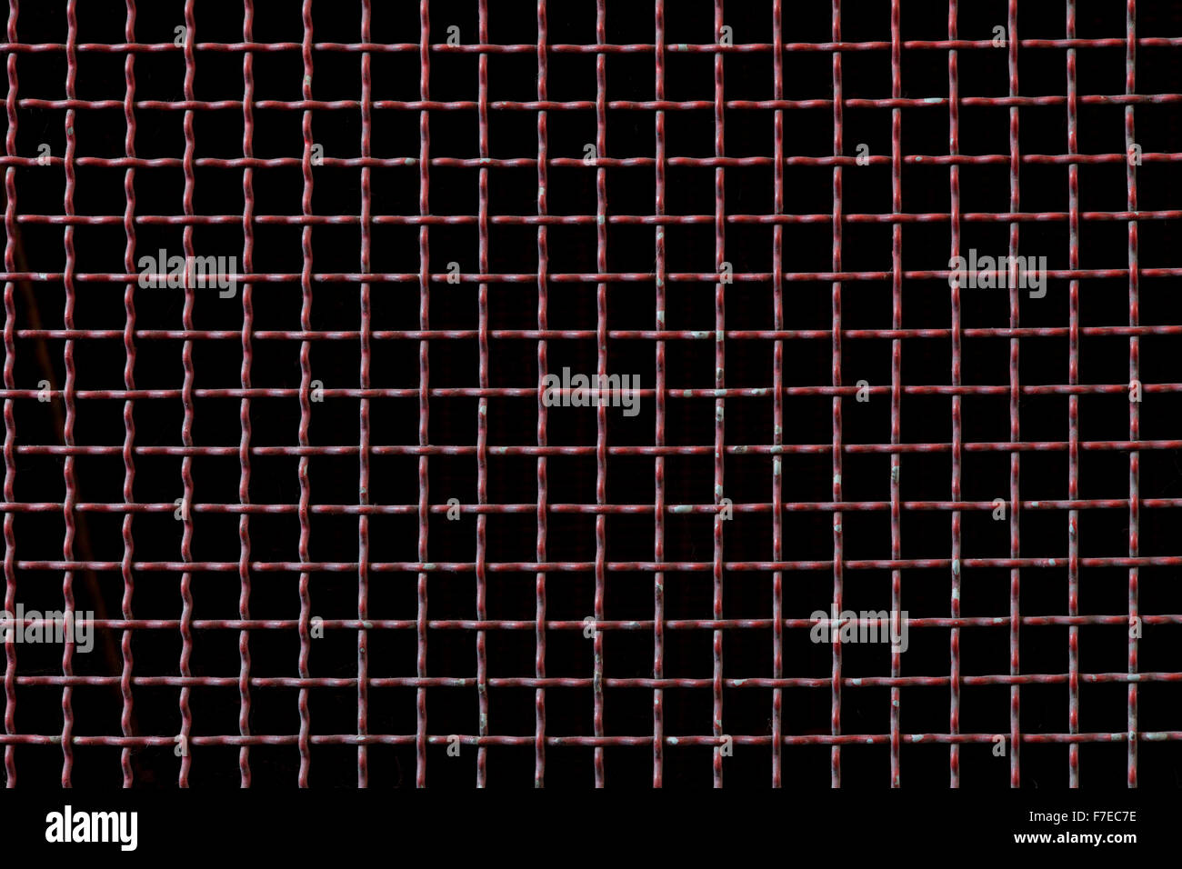 Arrière-plan de la grille métallique grille ou texture pattern Banque D'Images