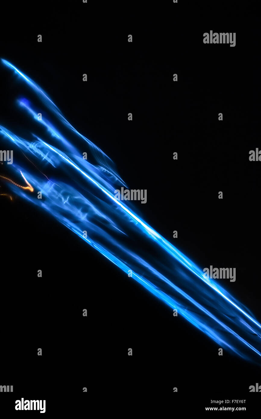 L'art de mur Lightpainting unique utilise des couleurs psychédéliques forts pour créer des photographies très moderne et remarquable Banque D'Images