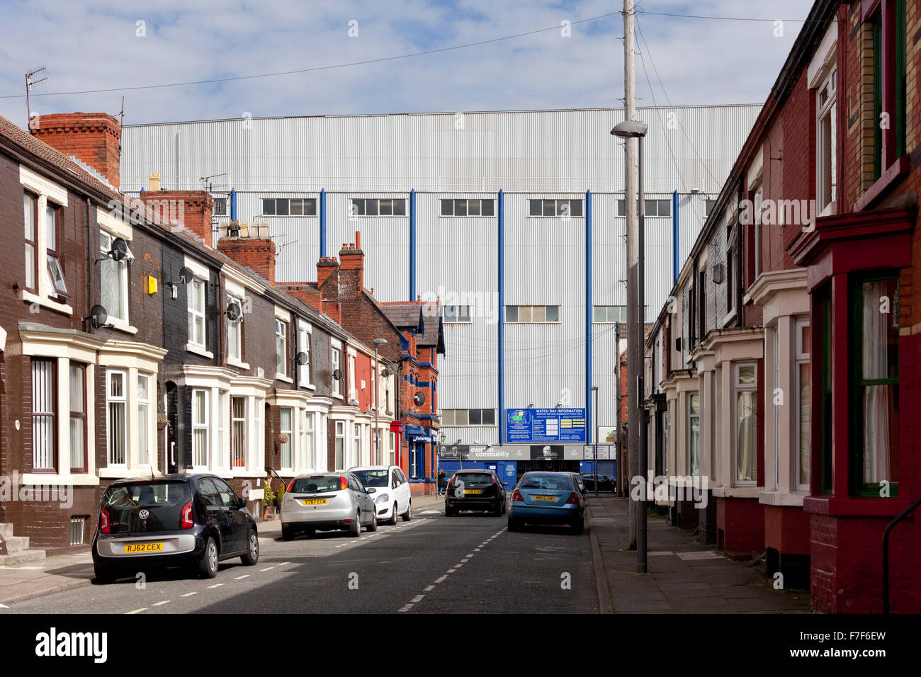 Images documentaires, FC Everton Goodison du Liverpool FC, Anfield, Liverpool, Angleterre Banque D'Images