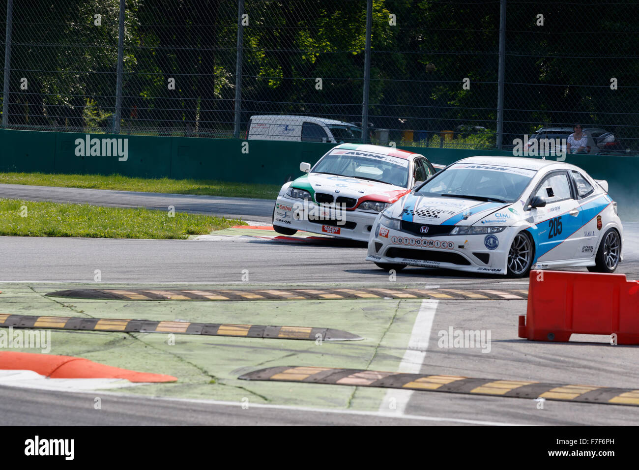 Monza, Italie - 30 mai 2015 : Honda Civic de A.S.D. SUPER équipe, entraînée par PICCIN Samuele - DALL'ANTONIA Romy pendant la C.I. Banque D'Images