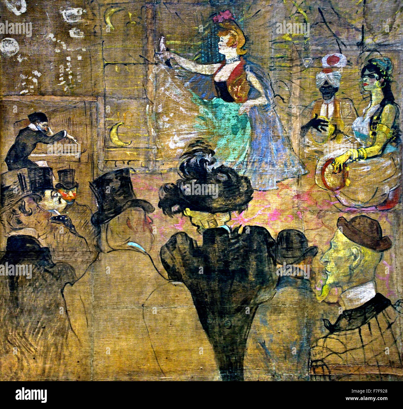 Panneaux pour la maison de la Goulue à la Foire du Trone in Paris 1895 Henri de Toulouse Lautrec 1864 - 1901 Paris France French Banque D'Images