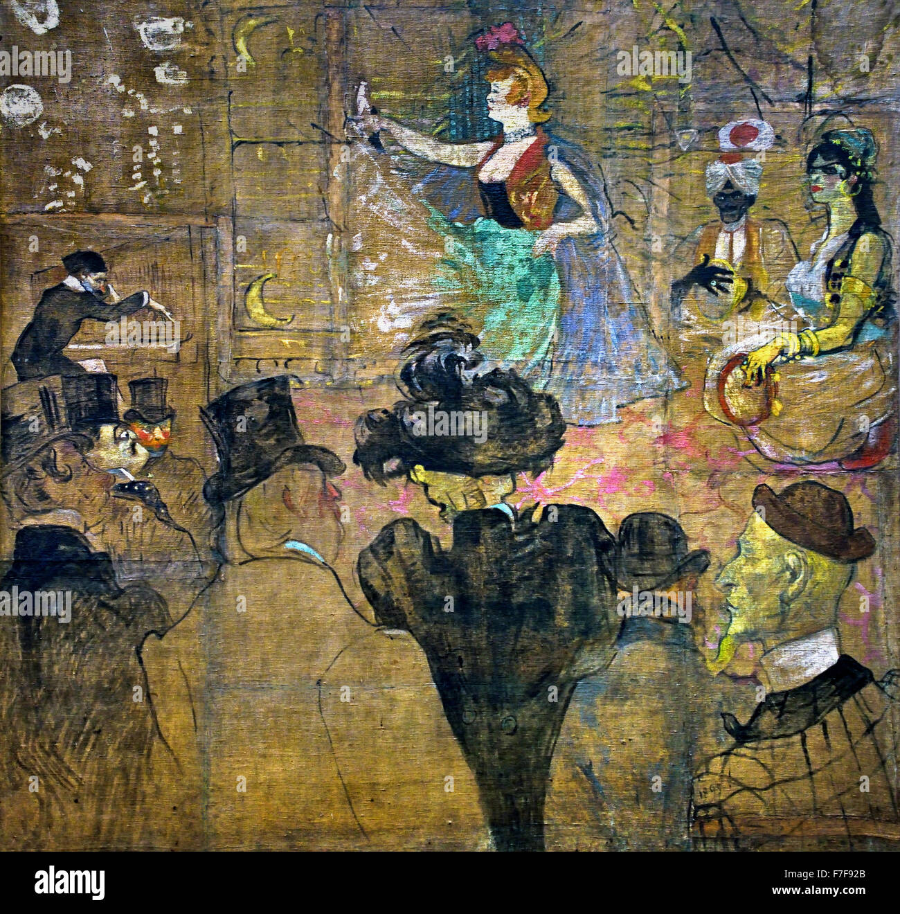 Panneaux pour la maison de la Goulue à la Foire du Trone in Paris 1895 Henri de Toulouse Lautrec 1864 - 1901 Paris France French Banque D'Images