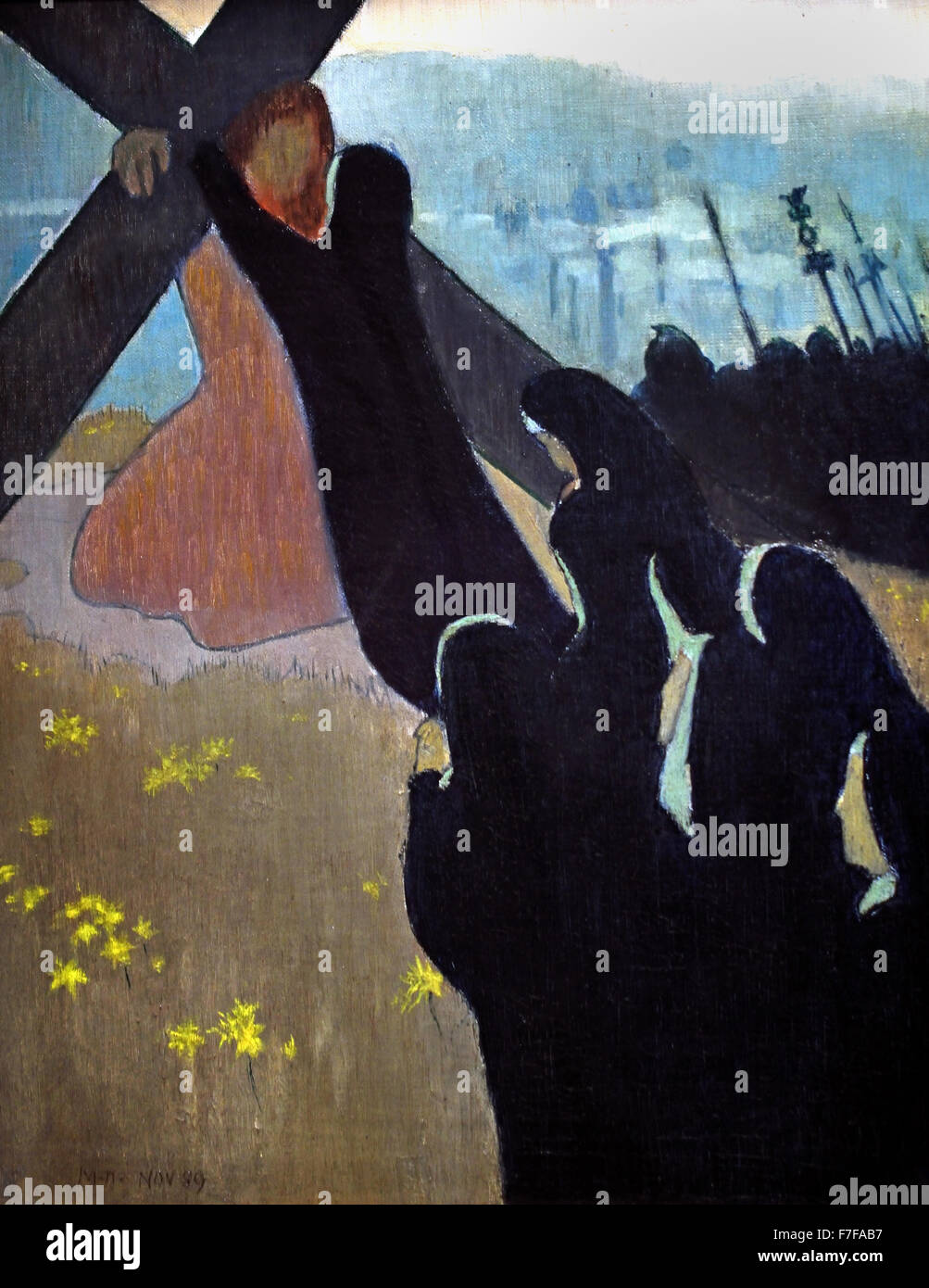 La montée au Calvaire - montée au Calvaire 1889 Denis Maurice 1870 - 1943 France Banque D'Images La montée au Calvaire - montée au Calvaire 1889 Denis Maurice 1870 - 1943 France Banque D'Images